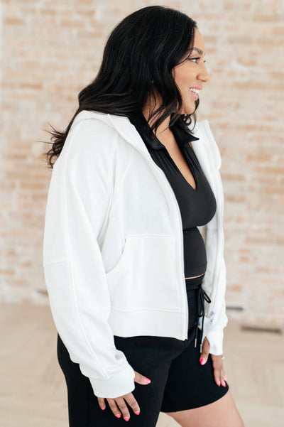 Sun or Shade Zip Up Jacket in Off White Southern Soul Collectives