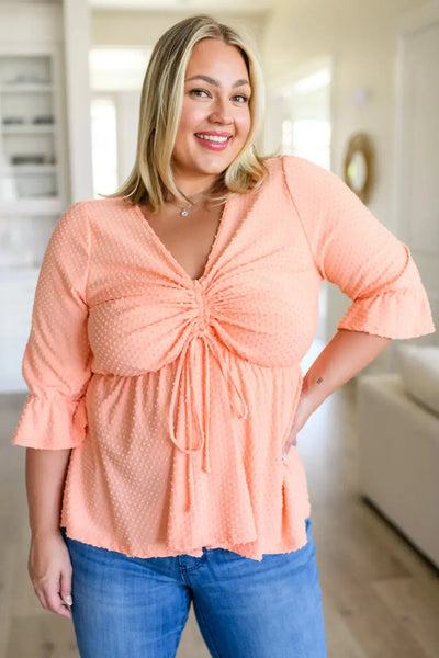 Sweet Sherbet Swiss Dot Top Womens Southern Soul Collectives