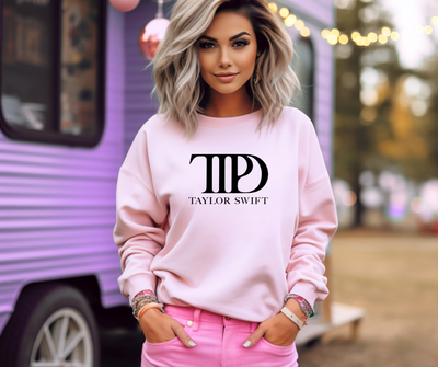 The Tortured Poets Department Graphic Sweatshirt in Pink - Southern Soul Collectives