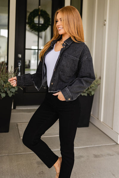 TTYL Black Jean Jacket Womens Southern Soul Collectives 