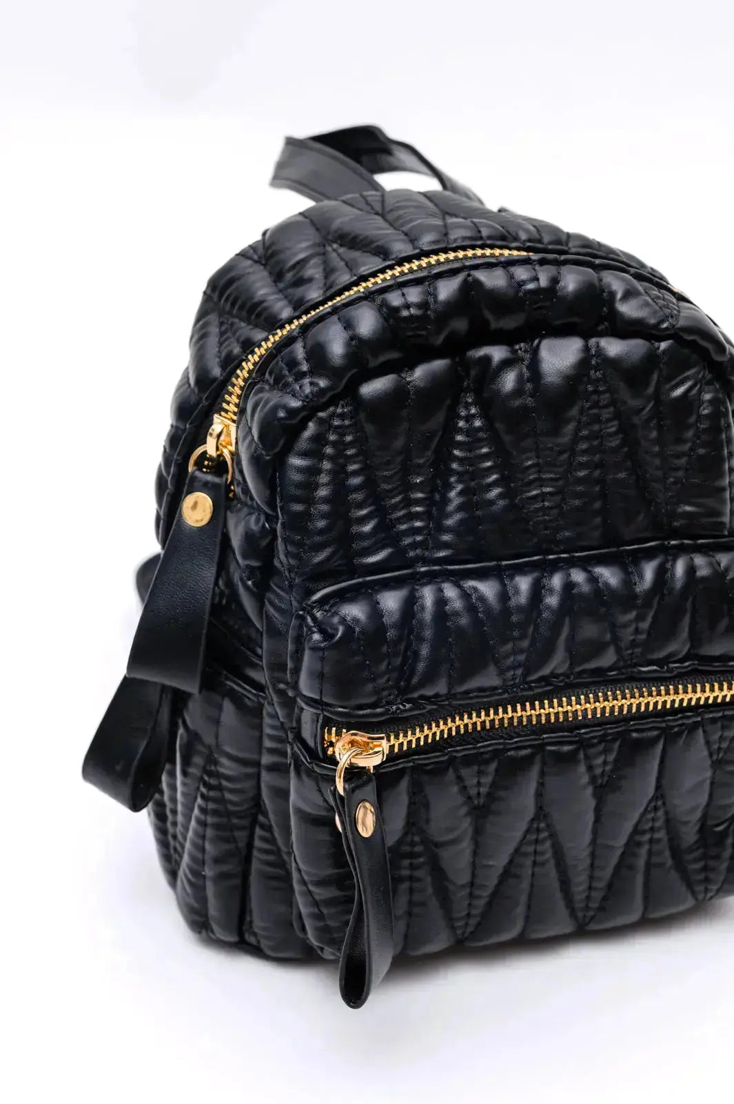 Take It With You Quilted Mini Backpack in Black Womens Southern Soul Collectives
