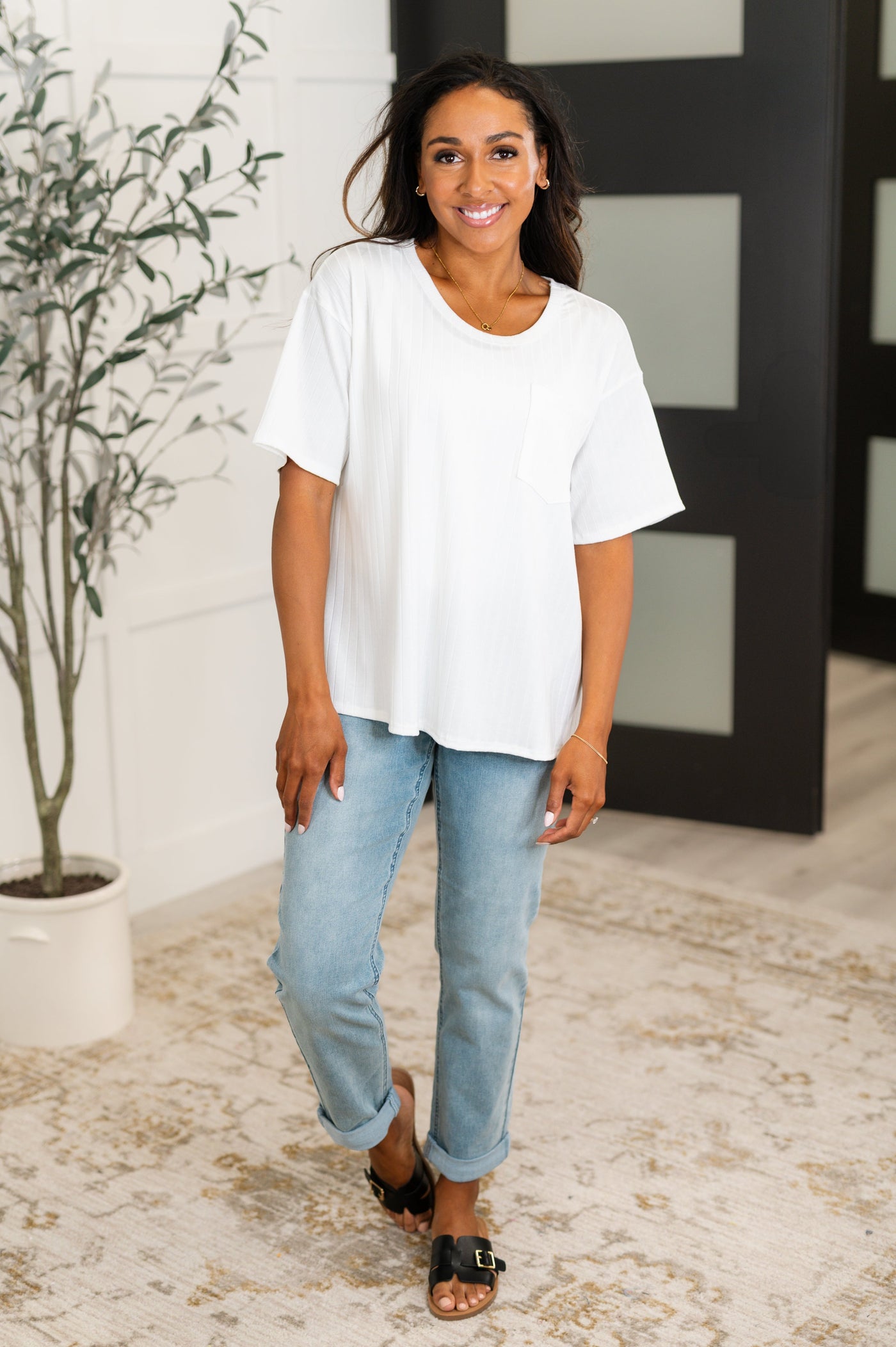 Take It Easy Slouchy Tee in Ivory Southern Soul Collectives