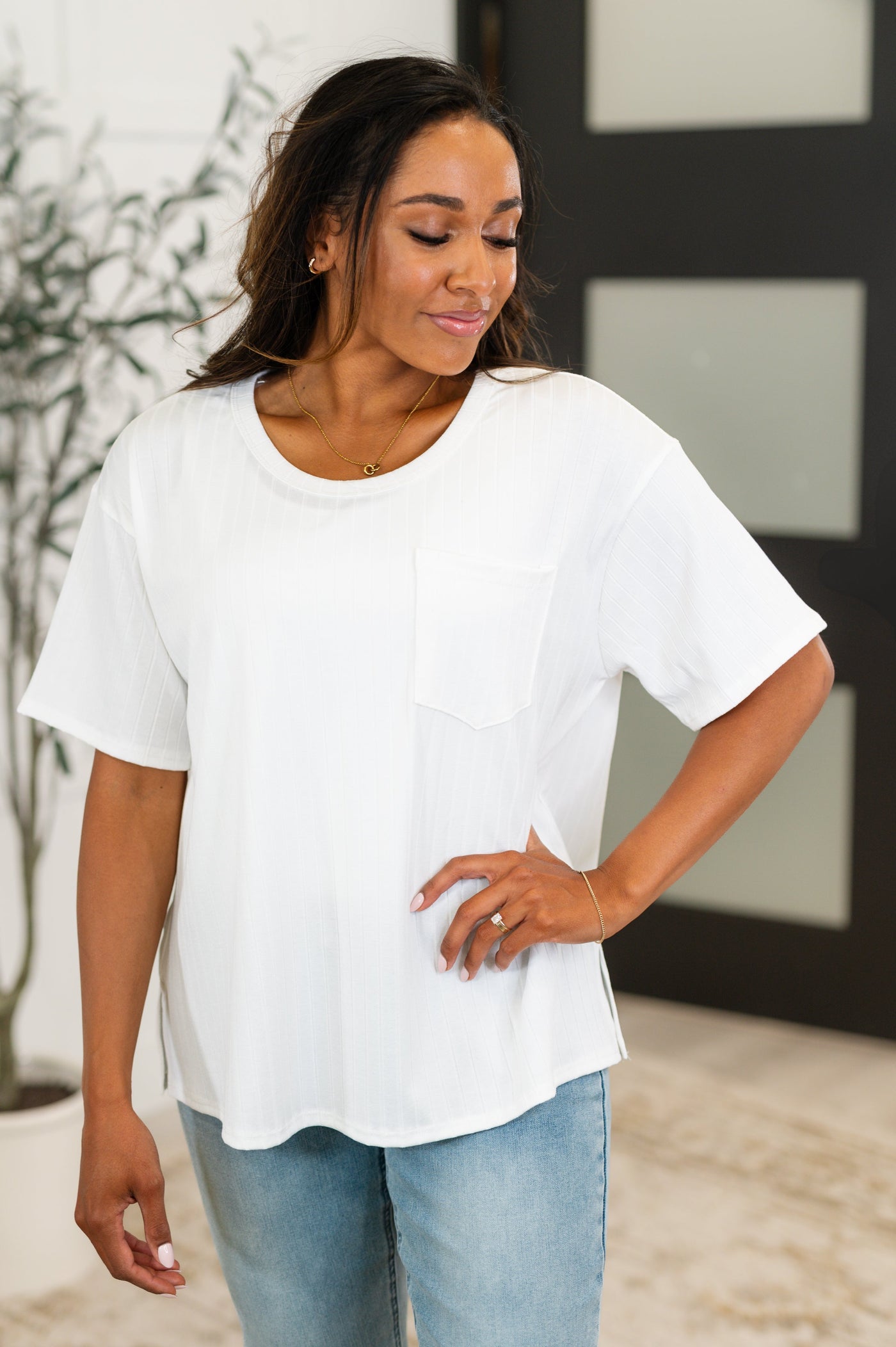 Take It Easy Slouchy Tee in Ivory Southern Soul Collectives