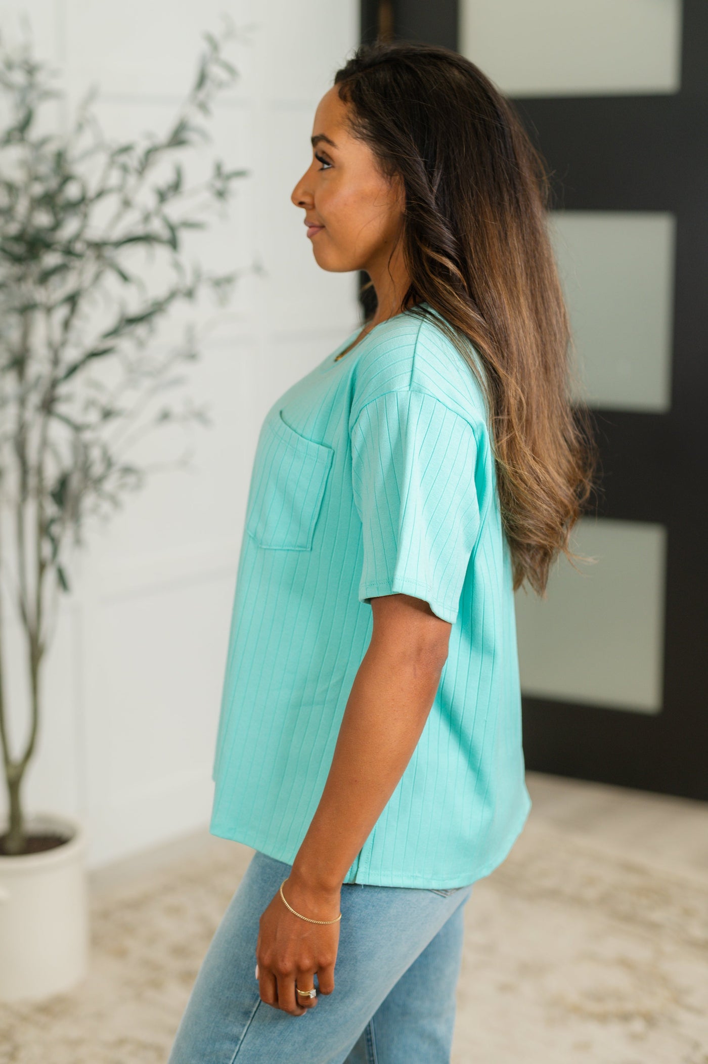 Take It Easy Slouchy Tee in Mint Southern Soul Collectives