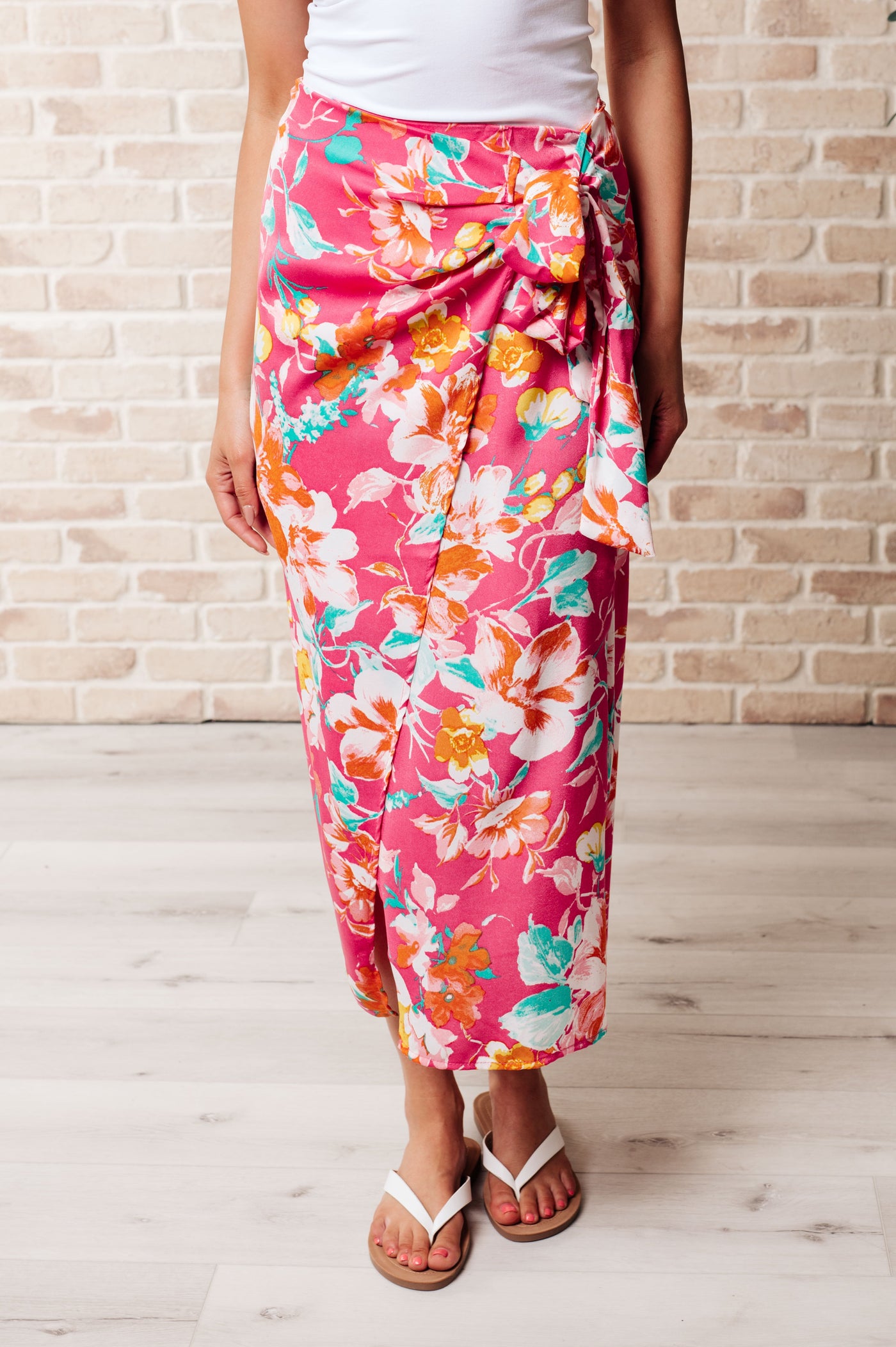 Take Me Outside Wrap Around Skirt in Magenta Southern Soul Collectives