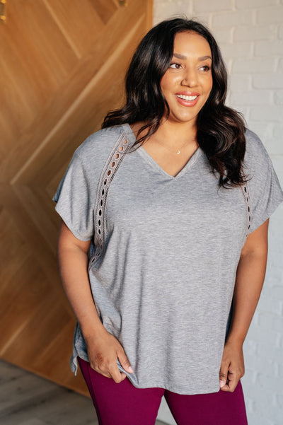 Take it Easy Eyelet Trim Top Southern Soul Collectives