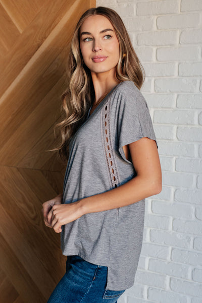 Take it Easy Eyelet Trim Top Southern Soul Collectives