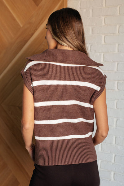 Tea Service 1/4 Zip Sleeveless Sweater Southern Soul Collectives