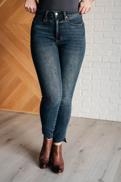 Tessa High Rise Control Top Step Hem Skinny Jeans Southern Soul Collectives