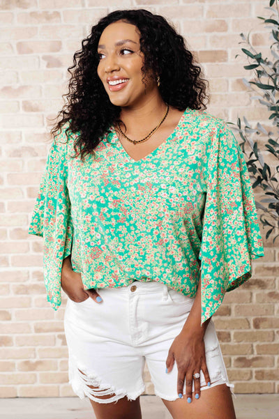 The Future's Open Wide V-Neck Batwing Top Southern Soul Collectives