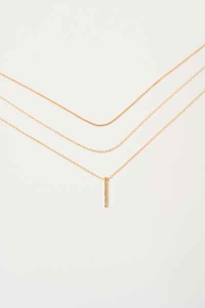 The Signature Set Layered Necklace Set in Gold Southern Soul Collectives