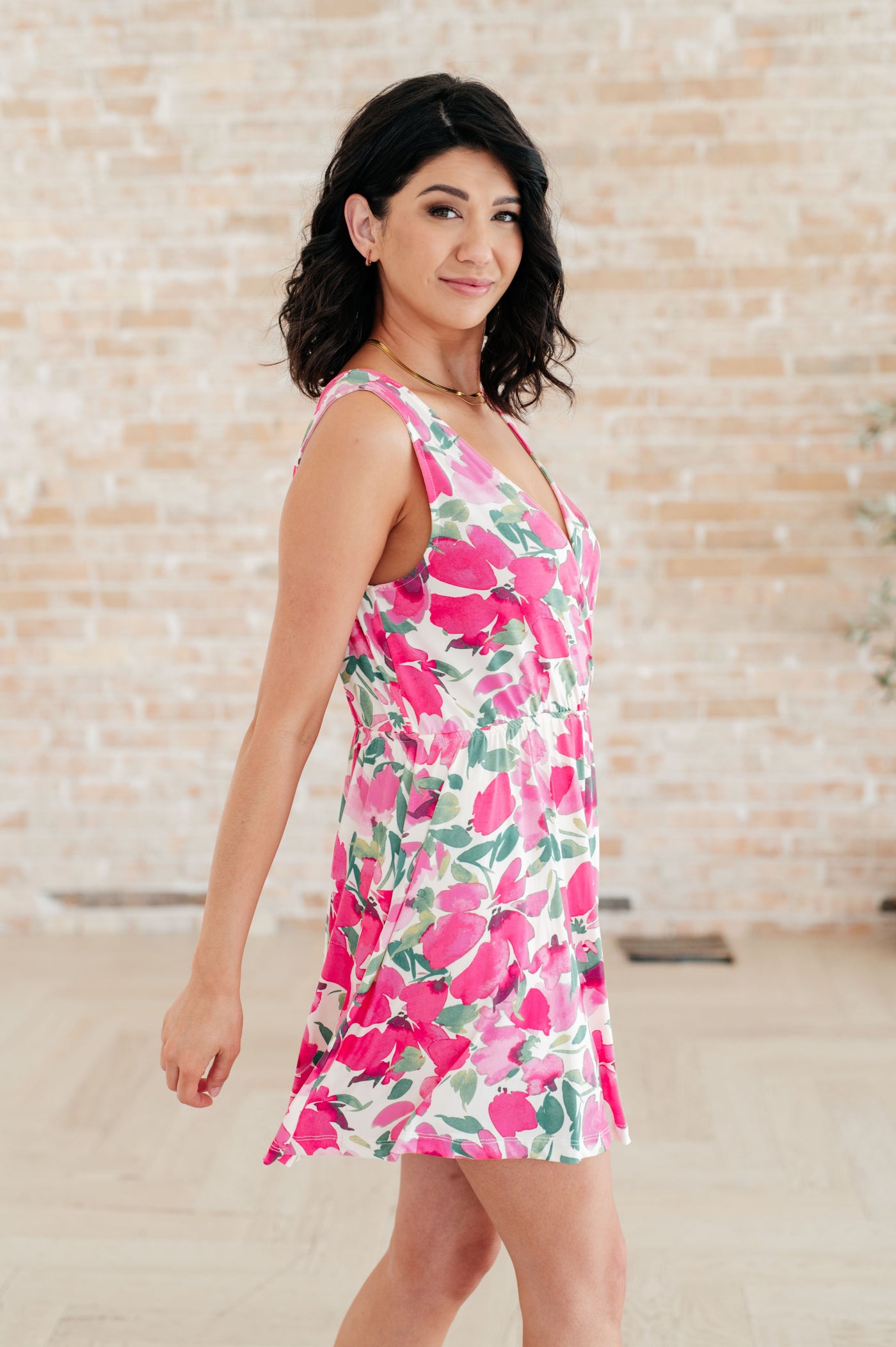 The Suns Been Quite Kind V-Neck Dress in Pink Southern Soul Collectives