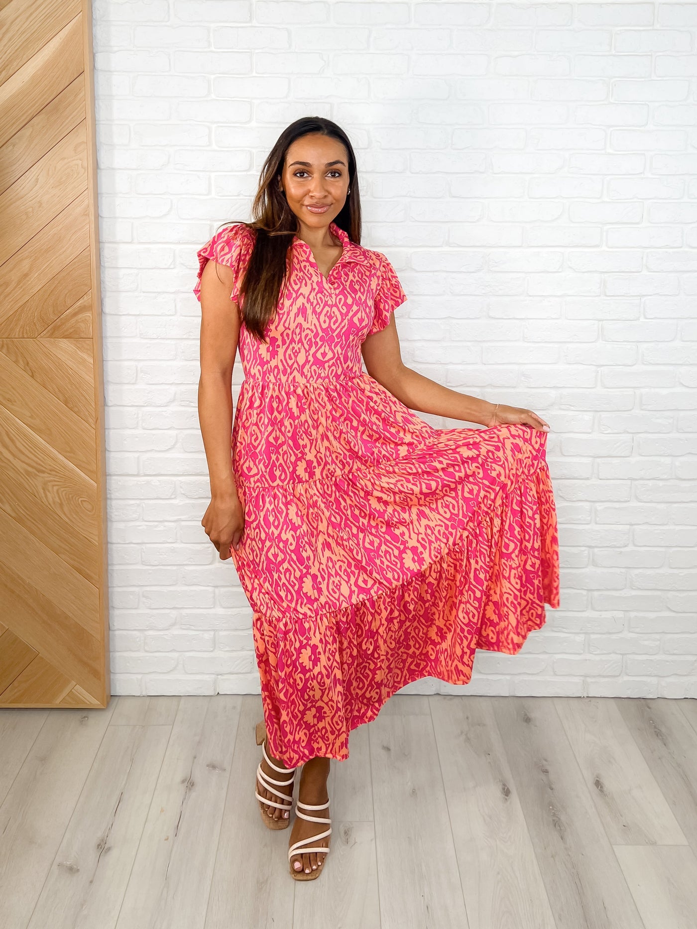The Way You Move Flutter Sleeve Dress in Fuchsia Southern Soul Collectives