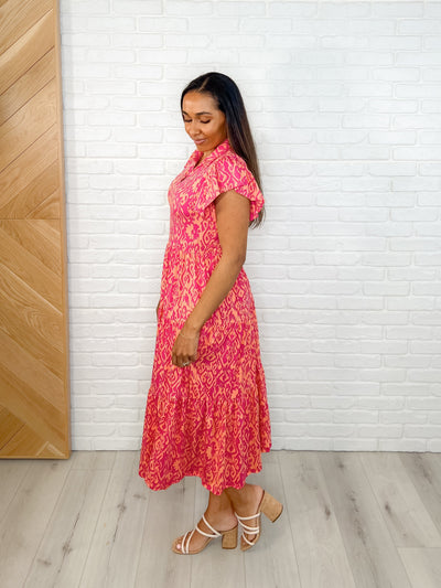 The Way You Move Flutter Sleeve Dress in Fuchsia Southern Soul Collectives