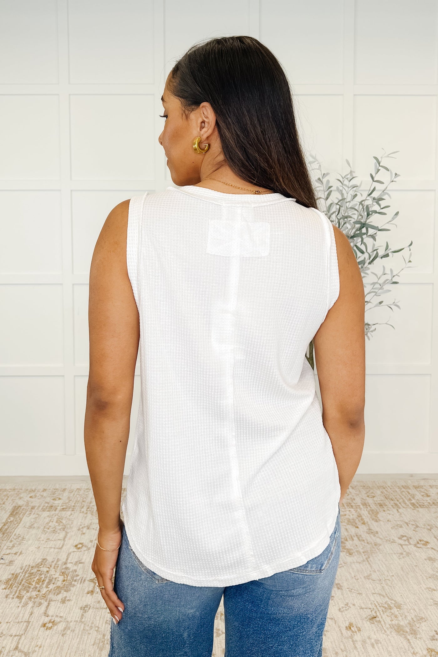 Thread Theory Round Neck Tank in Ivory Southern Soul Collectives