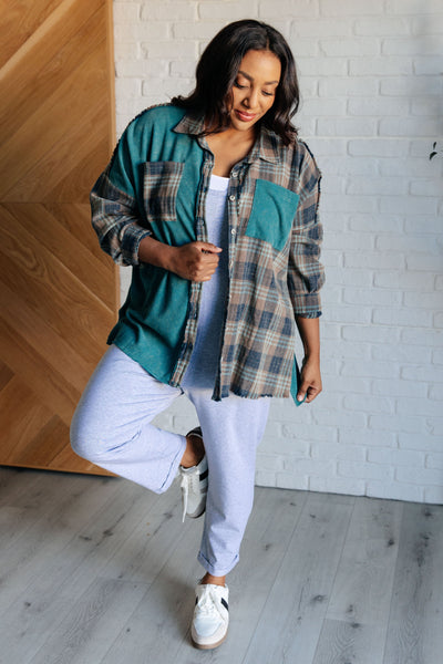 Tied for Time Thermal Plaid Button Up Southern Soul Collectives