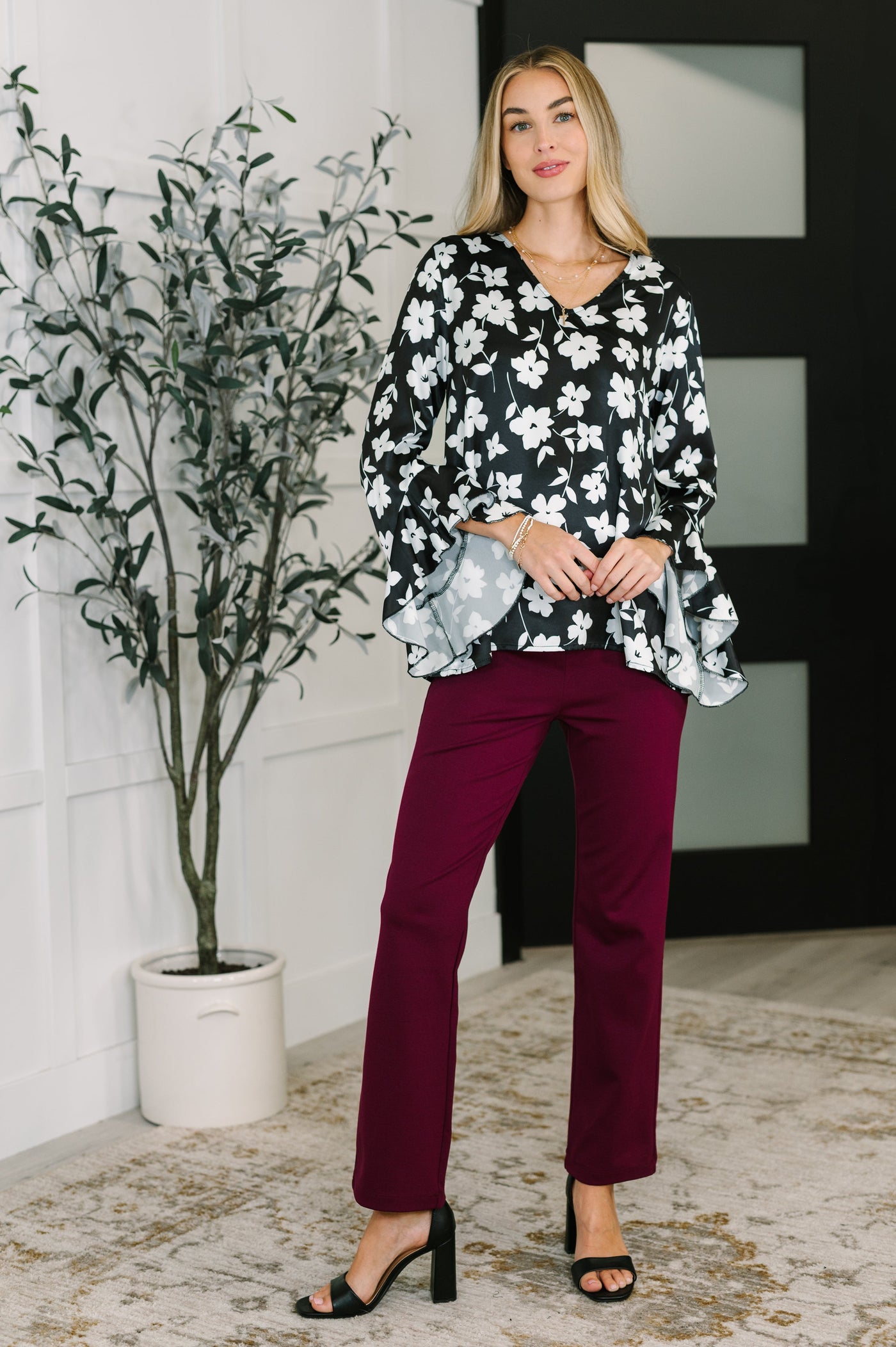 Time and Time Again Floral Blouse Southern Soul Collectives