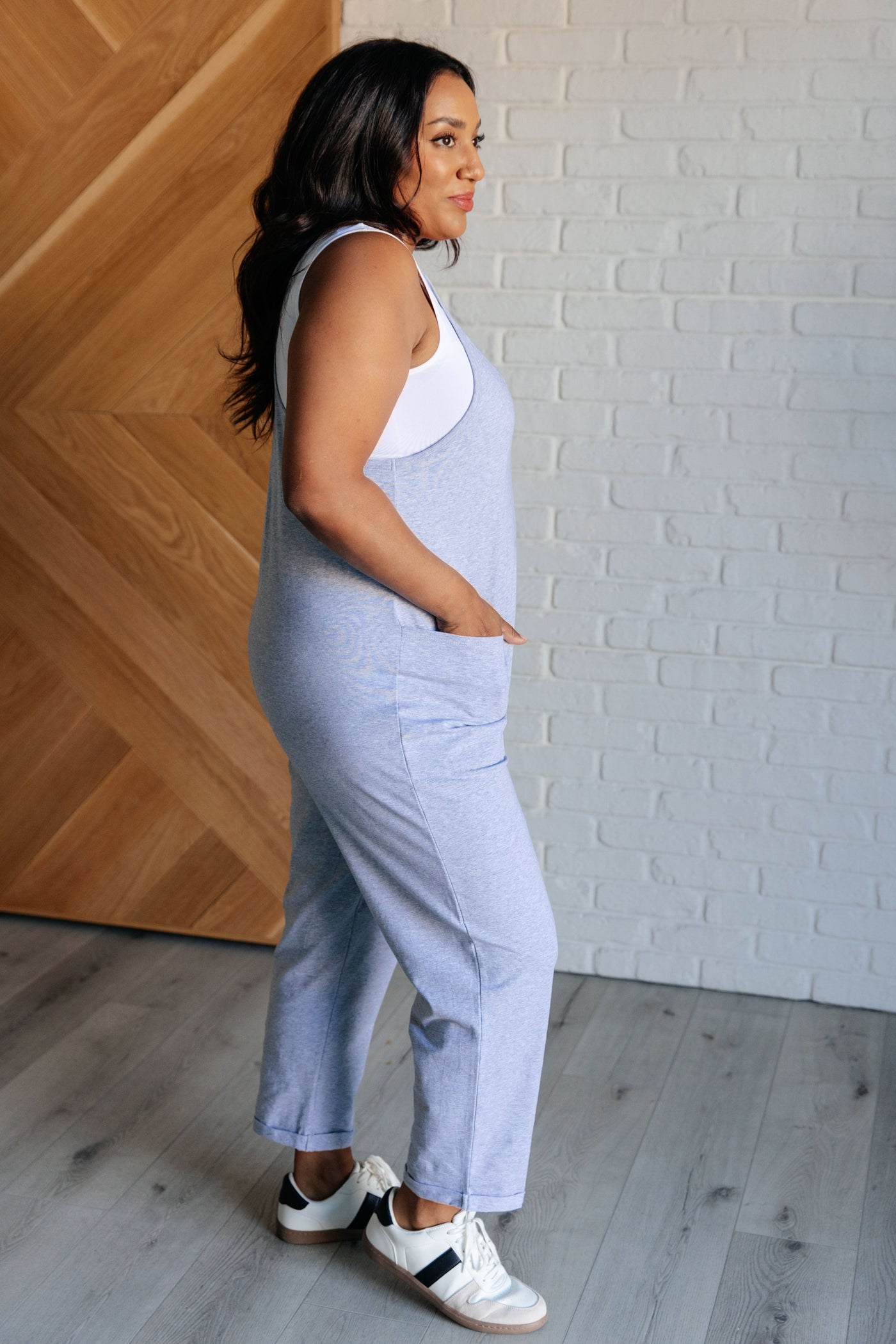 Totally Me Spaghetti Strap Jumpsuit in Heather Grey Southern Soul Collectives