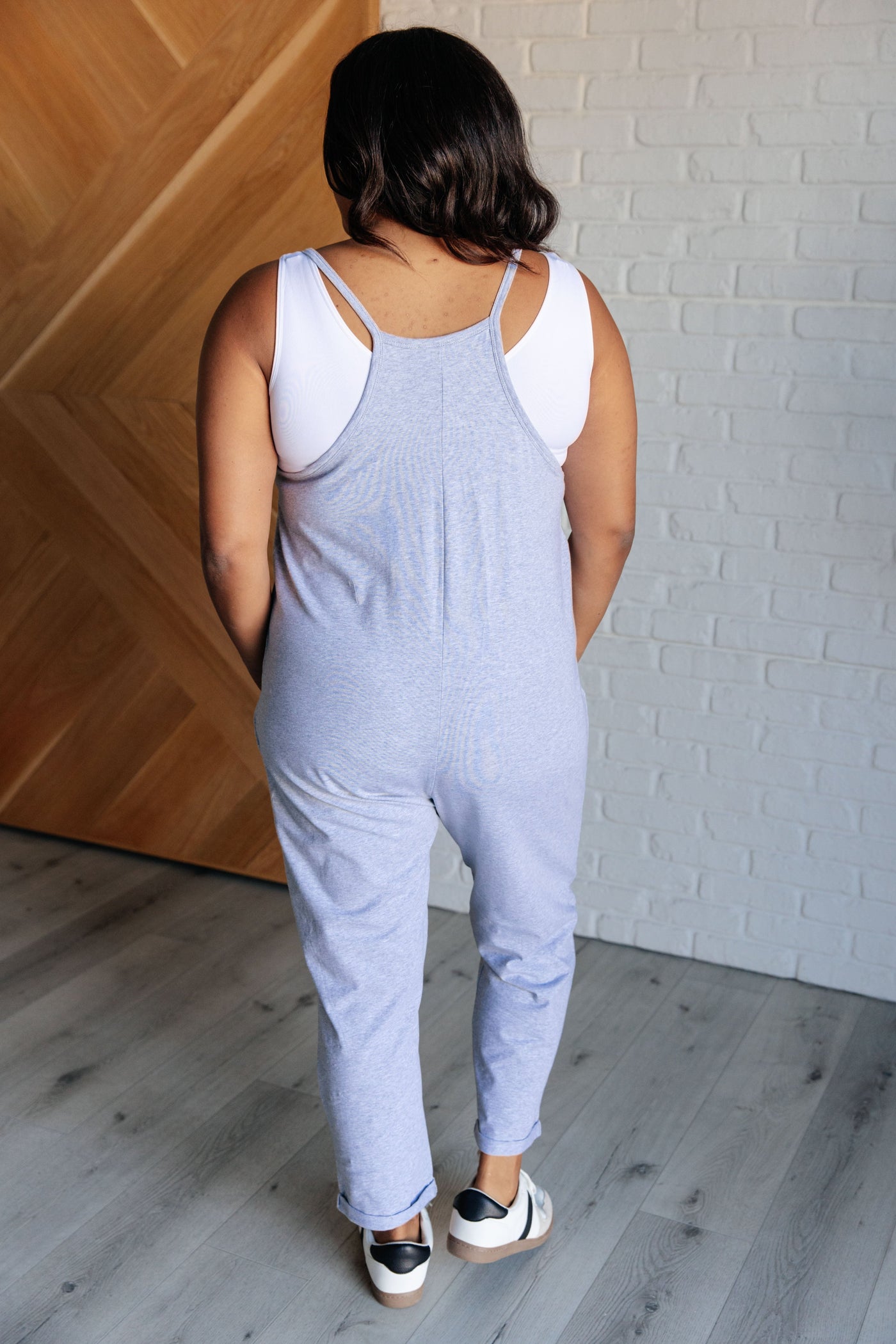 Totally Me Spaghetti Strap Jumpsuit in Heather Grey Southern Soul Collectives