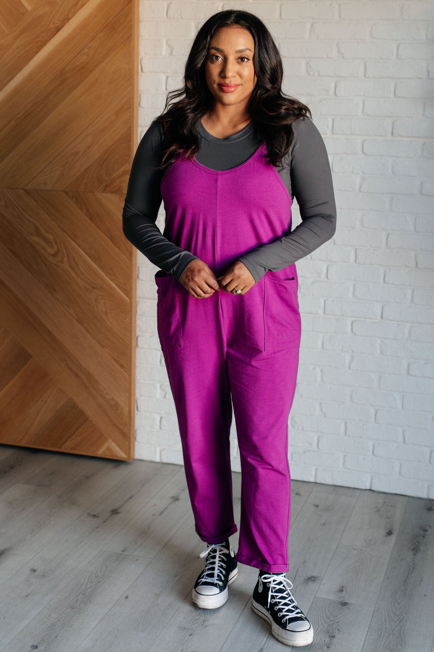 Totally Me Spaghetti Strap Jumpsuit in Light Plum Southern Soul Collectives