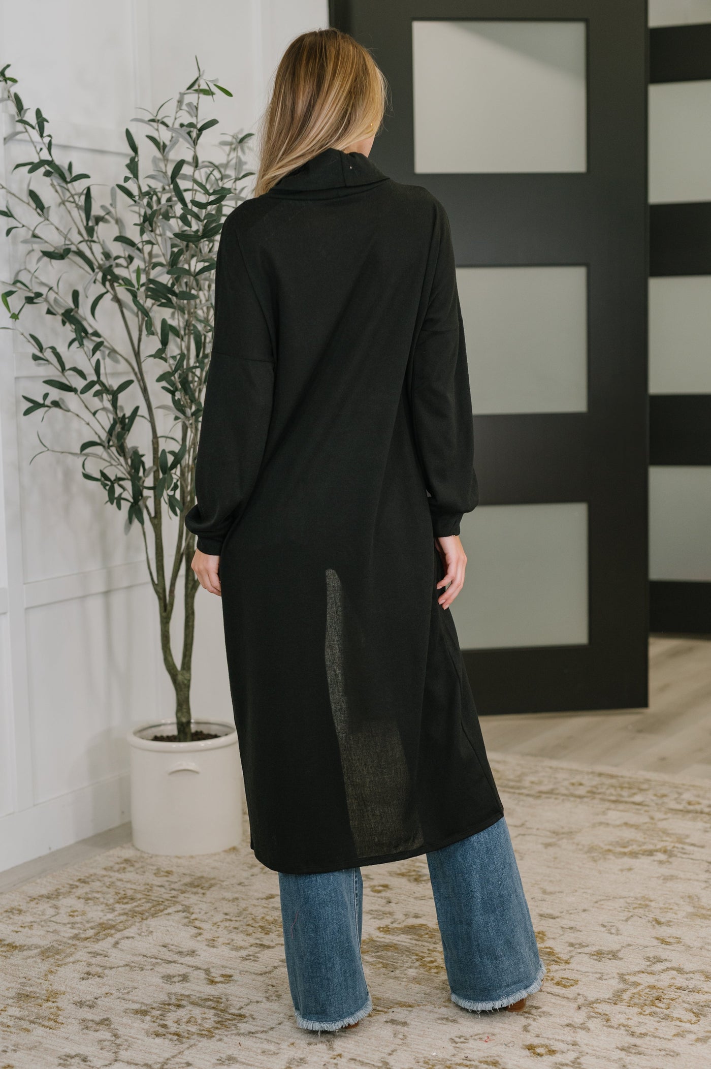 Travel City Scape Turtle Neck Tunic in Black Southern Soul Collectives