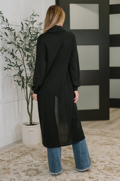 Travel City Scape Turtle Neck Tunic in Black Southern Soul Collectives