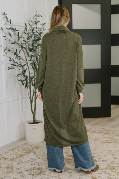 Travel City Scape Turtle Neck Tunic in Olive Southern Soul Collectives