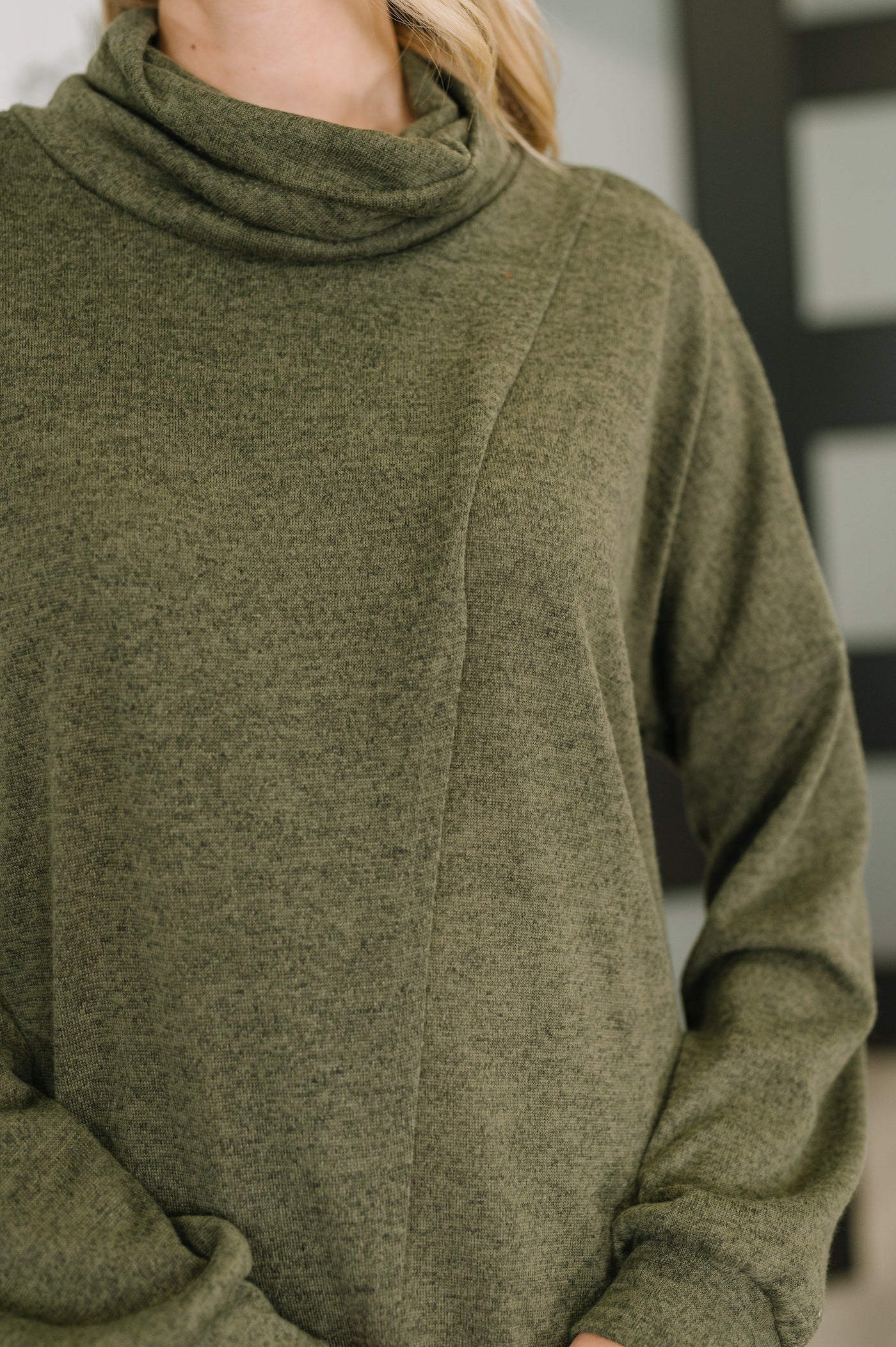 Travel City Scape Turtle Neck Tunic in Olive Southern Soul Collectives