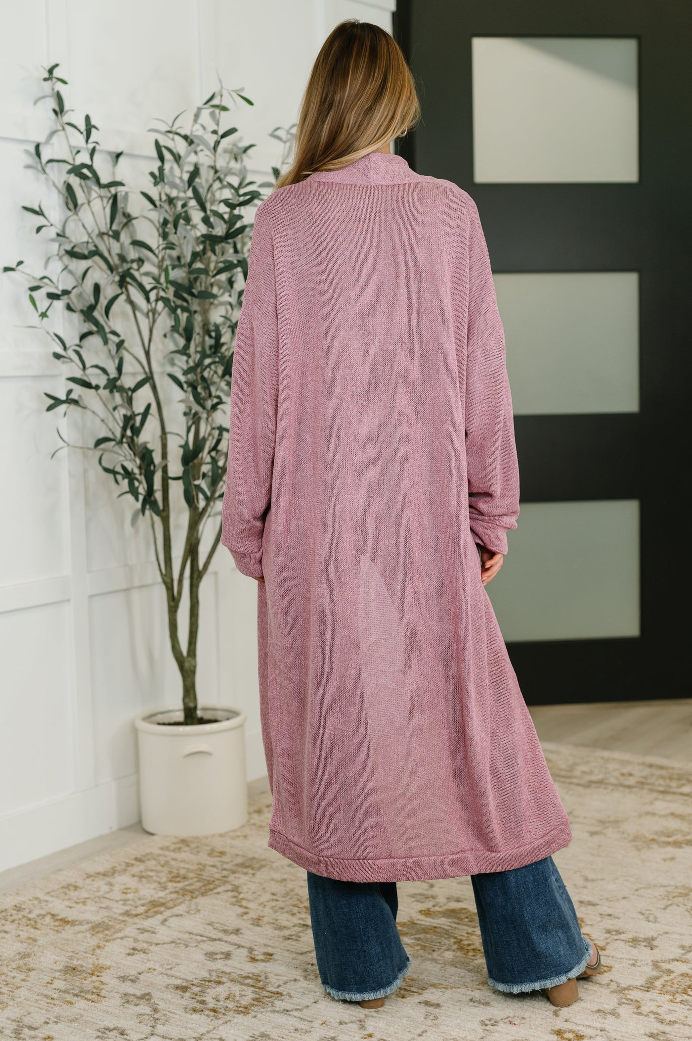 Travel Hideaway Open Front Cardigan in Cashmere Rose Southern Soul Collectives