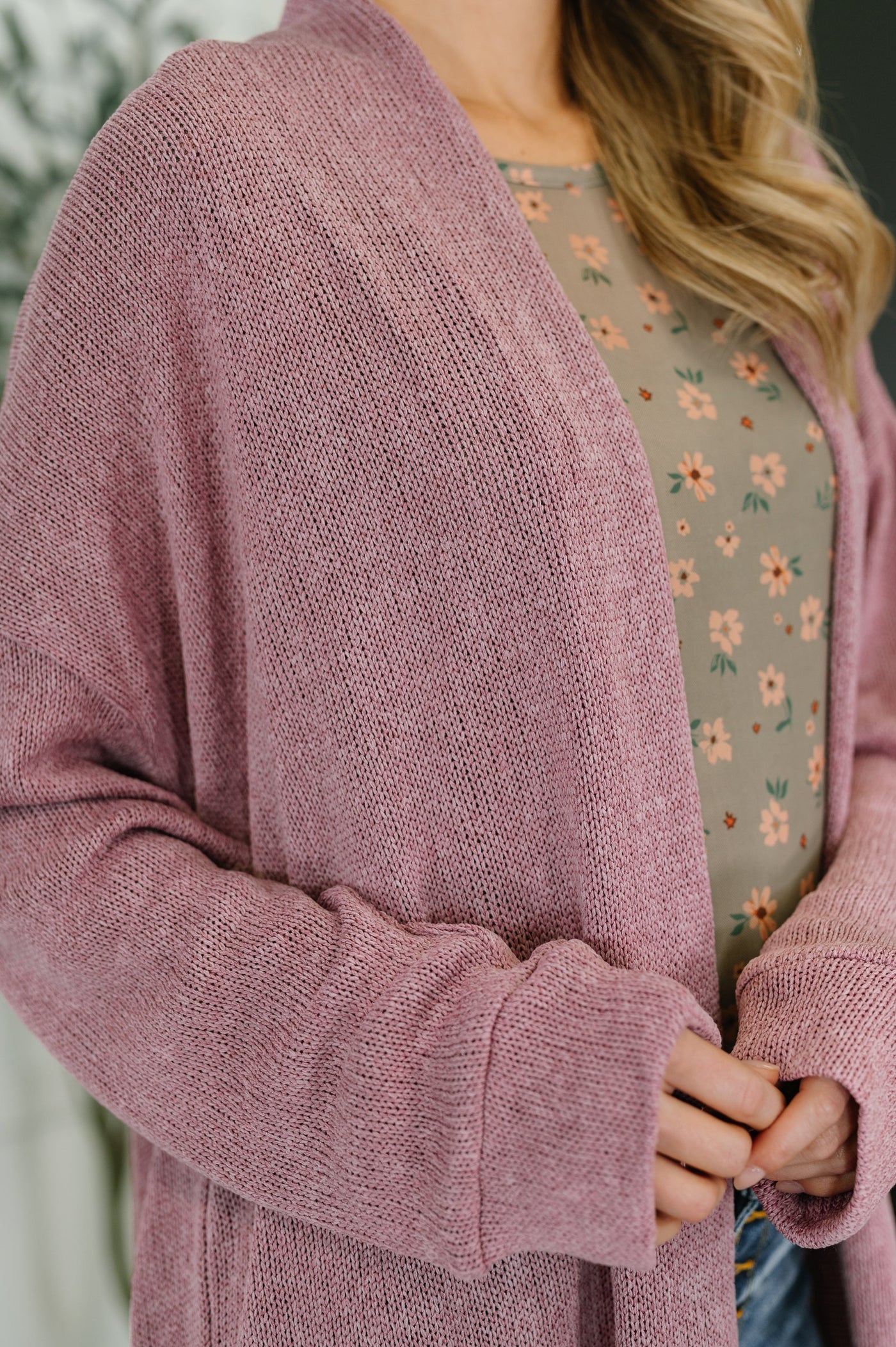 Travel Hideaway Open Front Cardigan in Cashmere Rose Southern Soul Collectives