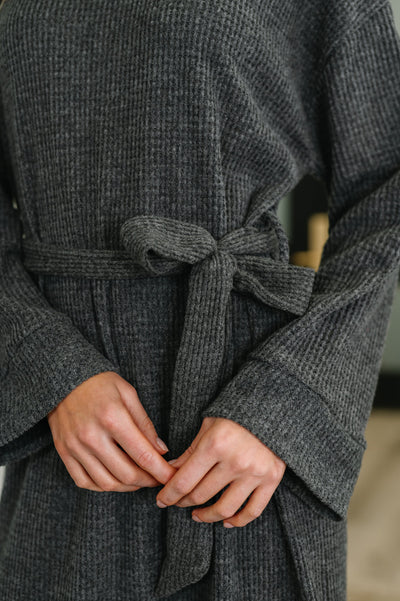 Travel Plush Knit Dress in Charcoal Southern Soul Collectives