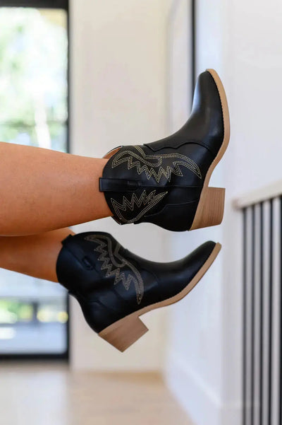 Two Step Western Bootie in Black Womens Southern Soul Collectives