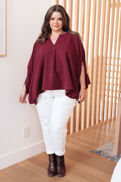 Universal Philosophy Blouse in Wine Southern Soul Collectives