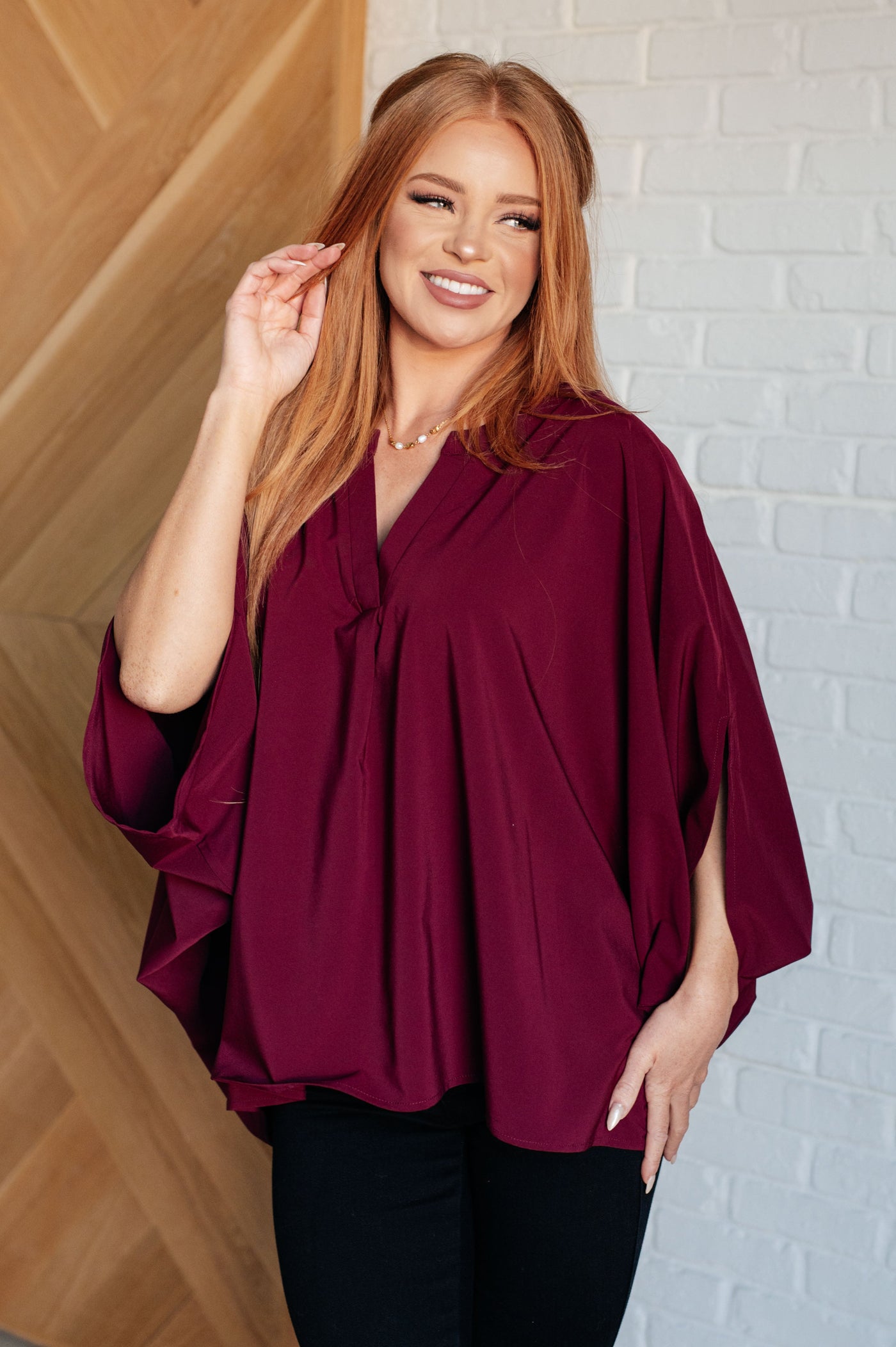 Universal Philosophy Blouse in Wine Southern Soul Collectives