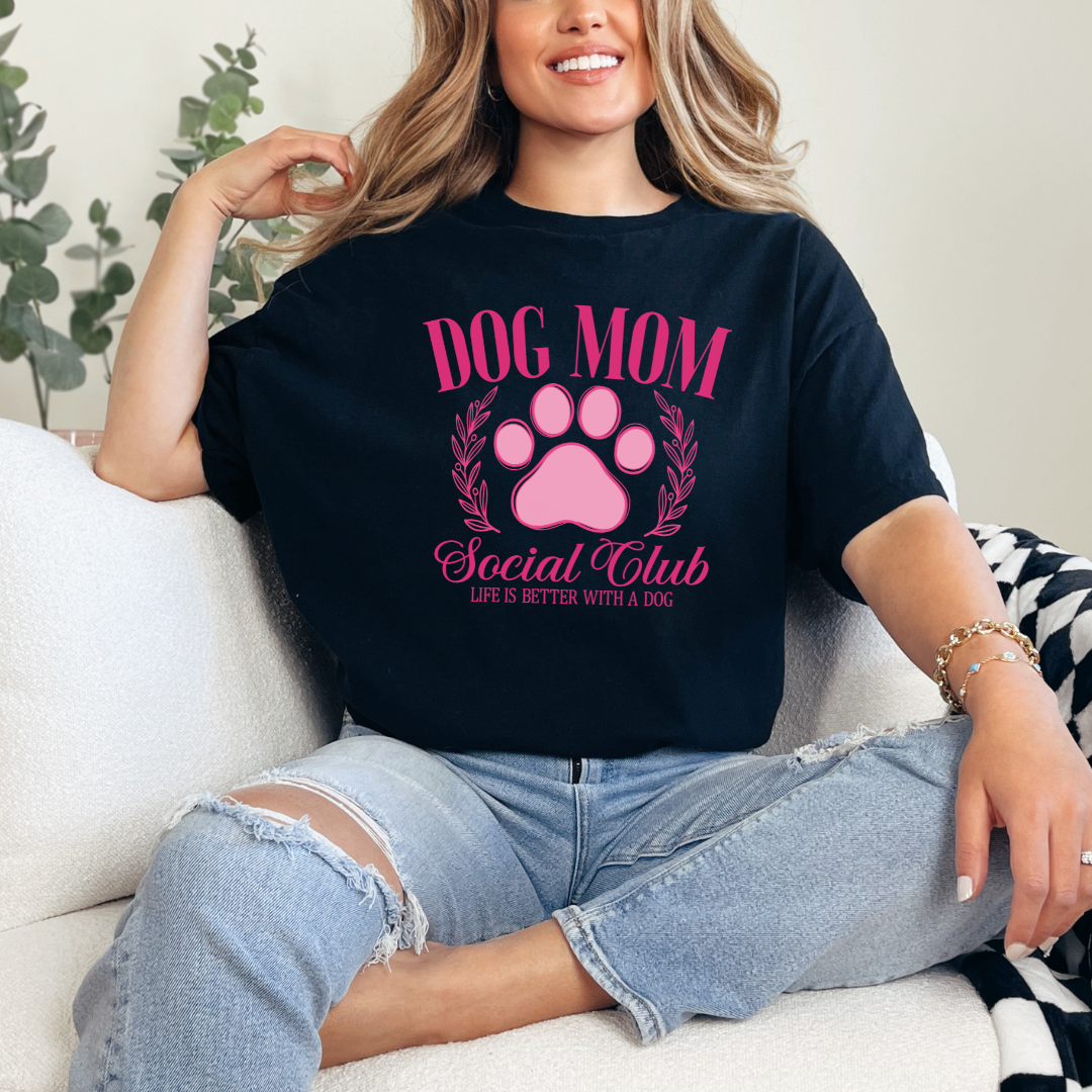 Dog Mom Social Club Graphic Tee Southern Soul Collectives