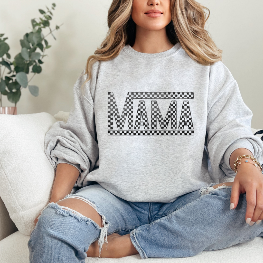 Checkered Mama Graphic Sweatshirt Southern Soul Collectives