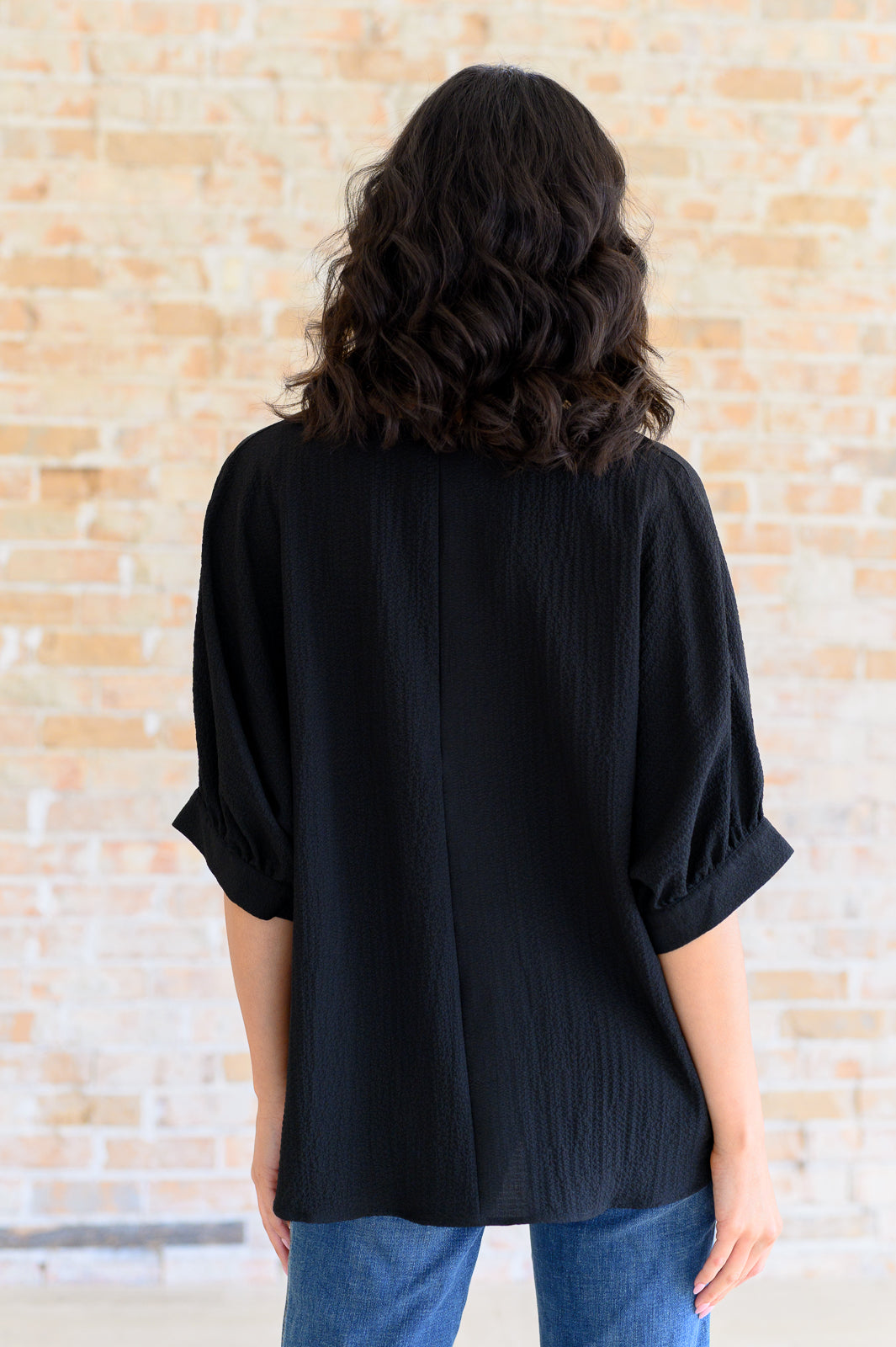 Up For Anything V-Neck Blouse in Black Southern Soul Collectives