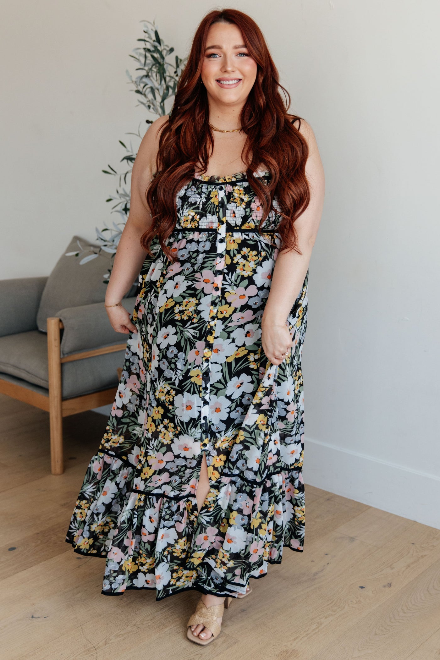 Up From the Ashes Floral Maxi Dress Southern Soul Collectives