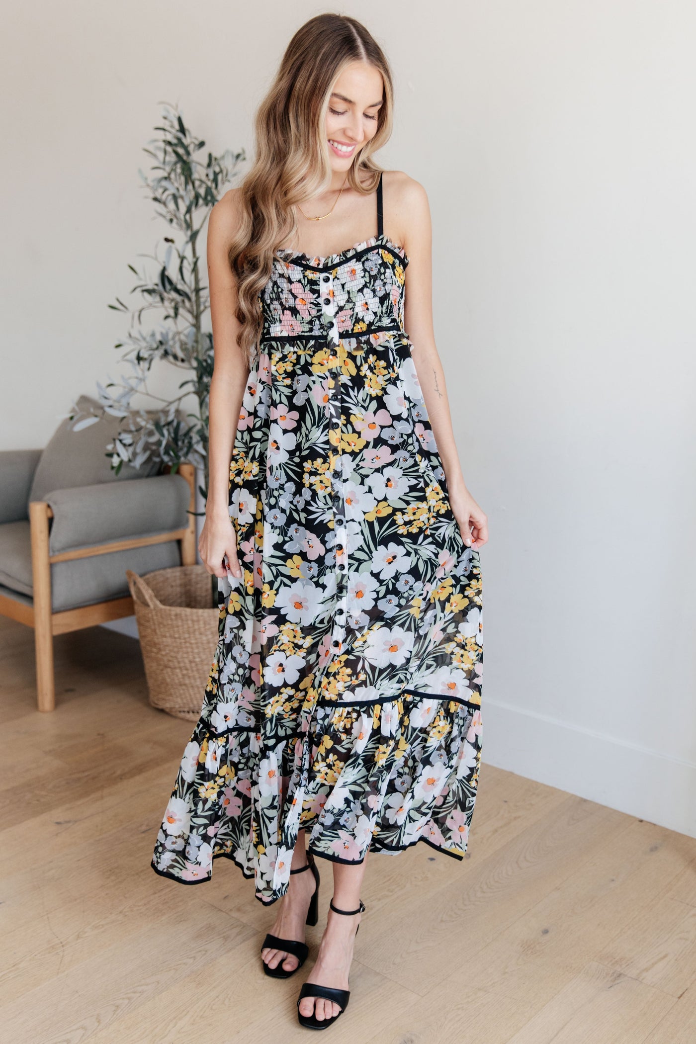 Up From the Ashes Floral Maxi Dress Southern Soul Collectives