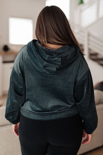 Velvet Icon Hoodie In Grey Blue Womens Southern Soul Collectives 