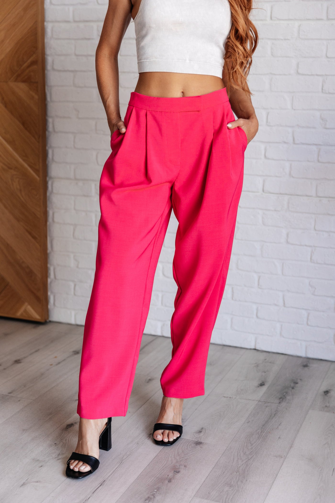 Vigilante Stuff Pleated Trousers in Hot Pink Southern Soul Collectives