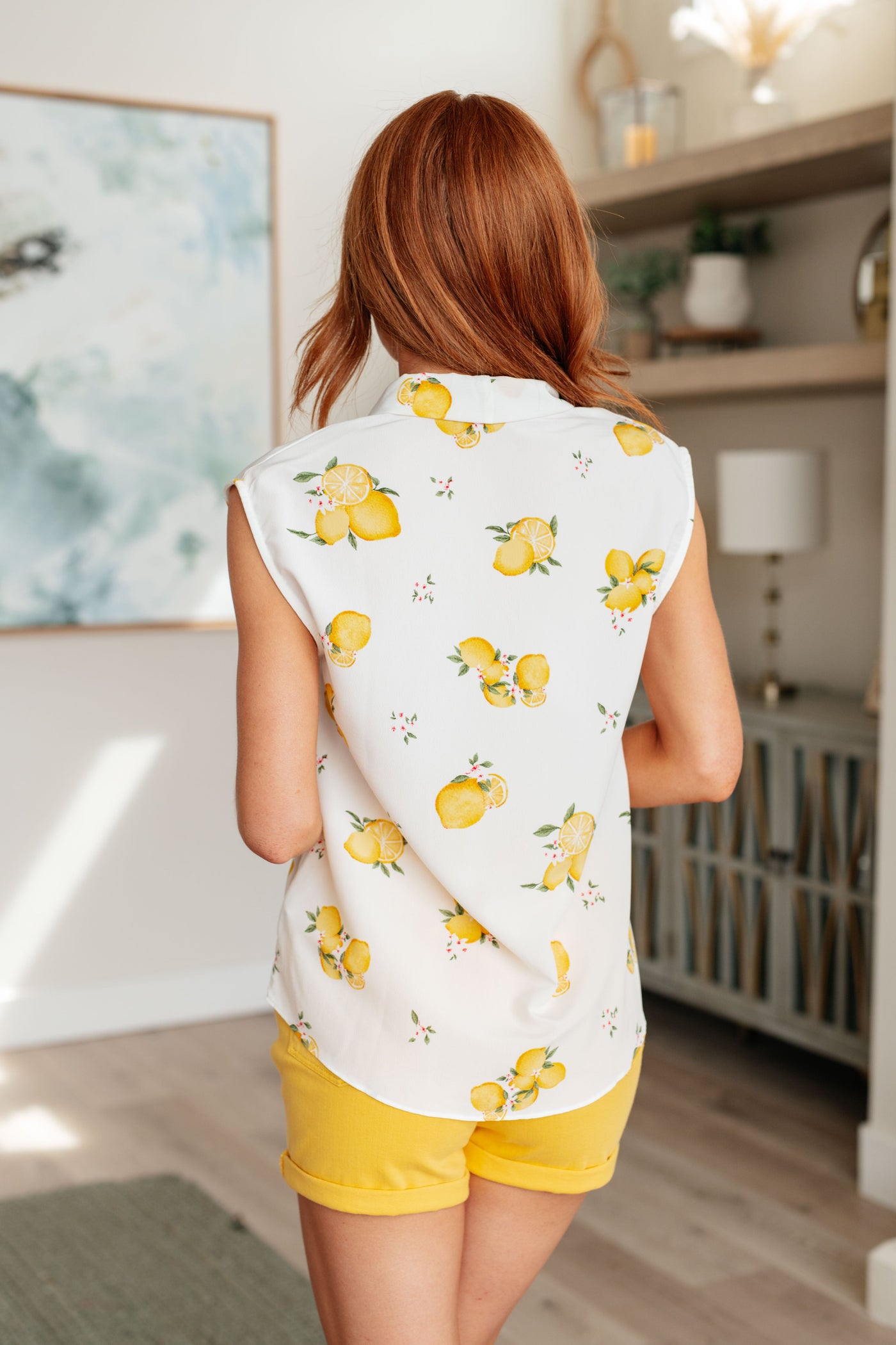 When Life Gives You Lemons Sleeveless Blouse Southern Soul Collectives