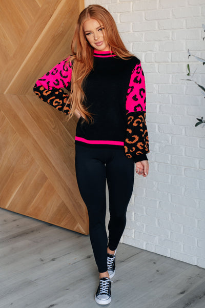 Wild About You Animal Print Sweater Southern Soul Collectives