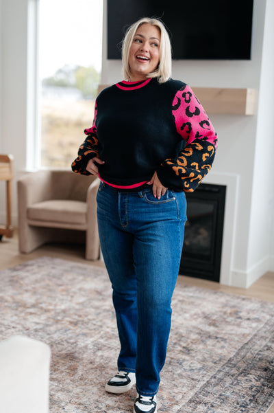 Wild About You Animal Print Sweater Southern Soul Collectives