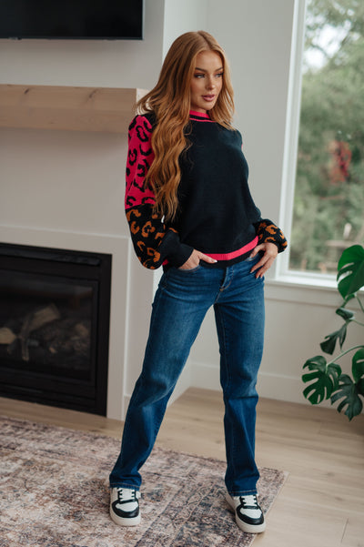 Wild About You Animal Print Sweater Southern Soul Collectives