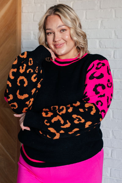 Wild About You Animal Print Sweater Southern Soul Collectives