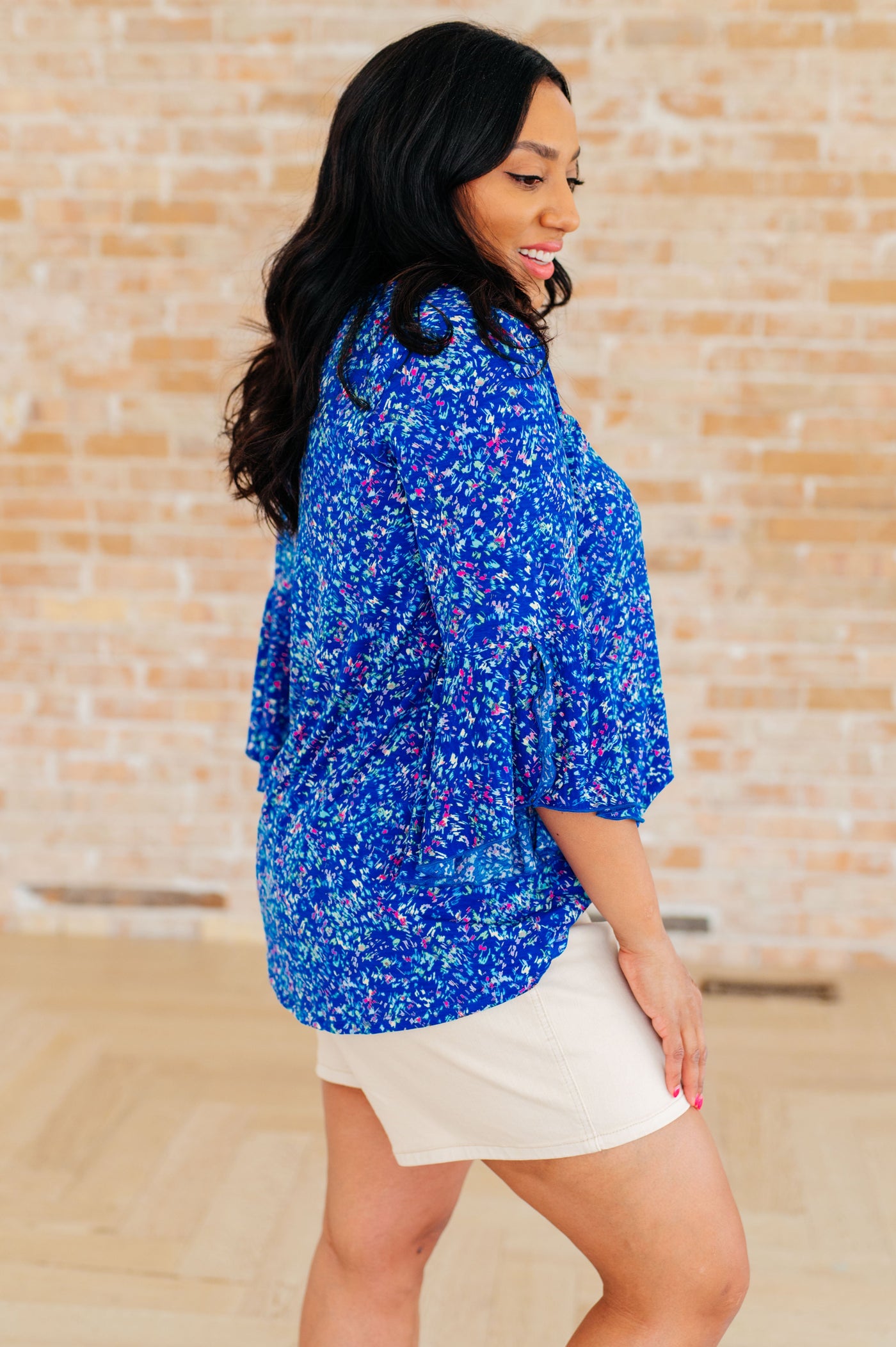 Willow Bell Sleeve Top in Royal Southern Soul Collectives