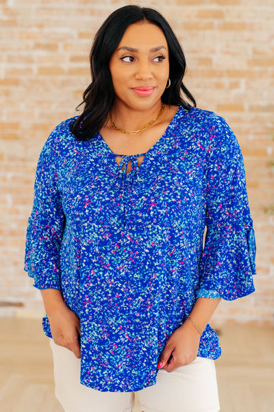 Willow Bell Sleeve Top in Royal Southern Soul Collectives