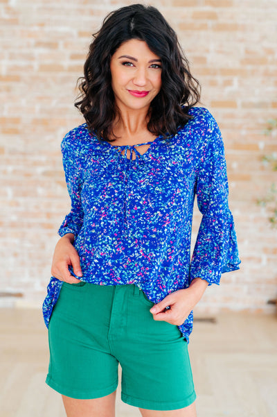 Willow Bell Sleeve Top in Royal Southern Soul Collectives