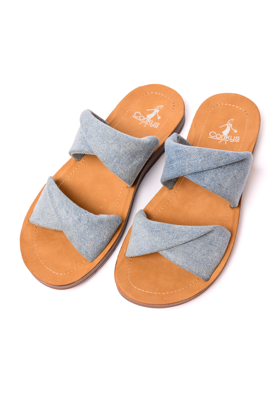 With a Twist Sandal in Denim Southern Soul Collectives